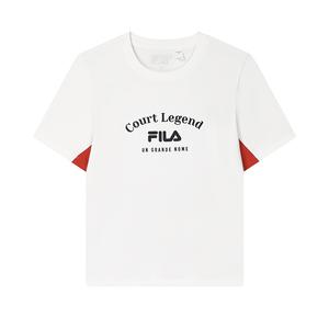 FILA Футболка женская облачно-белая