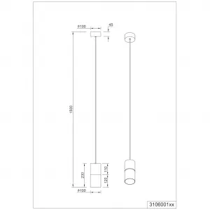 Подвесной светильник TRIO ROBIN E27 1 шт. Люстра, подвесная лампа Trio Leuchten, Schwarz/rauchgrau