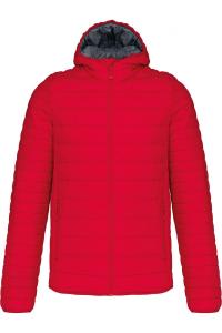Куртка стеганая Kariban с капюшоном, красный