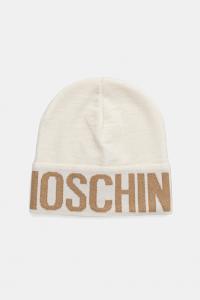 Шерстяная шапка Moschino, бежевый