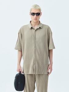 Повседневная рубашка VAMOS CLO Comfort fit Button Up Shirt Manche, оливковый