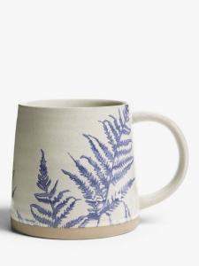 Woodland Floral Glazed Stoneware кружка Fern, 450 мл, Blue/Beige John Lewis, ue/Beige