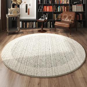 AOVOC Ковер круглый 100 см для гостиной/спальни в винтажном стиле, с высоким ворсом