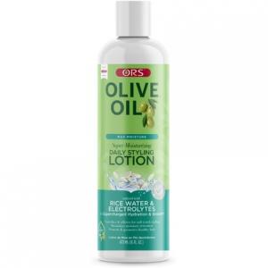 ORS Olive Oil Max Moisture Суперувлажняющий лосьон для ежедневной укладки, несмываемый, с рисовой водой и электролитами, 473 мл, 16 унций