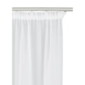 Моя домашняя занавеска Malin с кулиской, 2 шт., полупрозрачная, набор из 2 штук, вуаль My Home, кремовыйово-белый