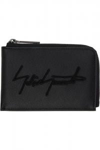 Фирменный короткий кошелек Yohji Yamamoto, черный