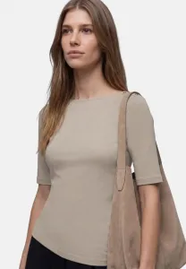 Футболка с принтом mit knopfdetail Street One, Beige