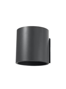 Настенный светильник RODA 1, антрацитовый, диаметр 10 см (высота 10 см)