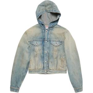 Джинсовая куртка с капюшоном Acne Studios, синий