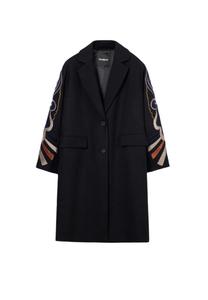 Пальто Desigual с орнаментом, черный