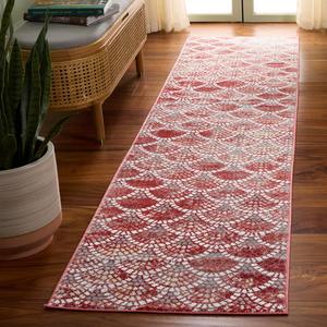 Ковер-дорожка SAFAVIEH, 67 x 275 см, Lagoon Collection, Brown & Ivory, дистресс-дизайн, без линьки и простой в уходе, идеален для помещений с высокой проходимостью в гостиной, спальне (LGN240T)