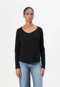 Топ с длинными рукавами и v-образным вырезом Marc O'Polo Denim, Black