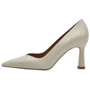 Туфли на высоком каблуке женские молочно-белые Flattered