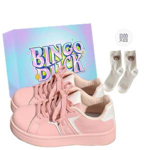 BINGO DUCK Нескользящие низкие кроссовки, женские, розовые