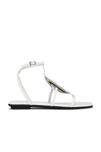 Сандалии Calanthe Jeffrey Campbell, white patent silver