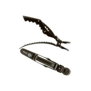 Зажимы для парикмахерских Head Jog Dino, черные, 4 шт Hair Tools
