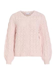 VILA Кардиган 'VILowen' вязаный в розовом цвете