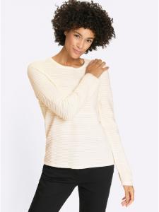 Свитер с длинными рукавами цвета экрю Sieh an!