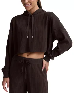 Хлопковая толстовка с ребристой текстурой, обеспечивающая комфорт и дыхание Beyond Yoga, коричневый