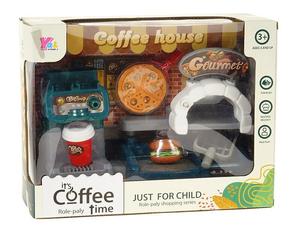 Adar, Кухонный набор 564817 кофемашина, гамбургер, пицца, режущий инструмент, духовка, фритюрница