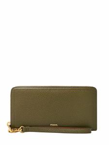 Женская кожаная зеленая клатч-сумочка Fossil SL7831316