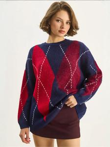 Bianco Lucci Свитер в красном, бордовом цвете