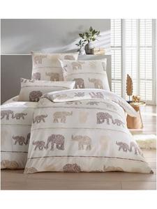 Heine Постельное белье белого цвета с принтом "кунжут"