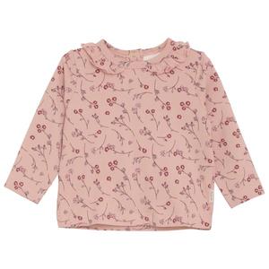 Футболка для девочки l/s aop - длинный рукав Minymo, Misty Rose