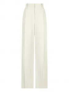 Плиссированные брюки The Row, нейтральный