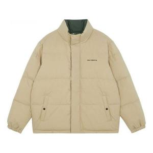 Куртка теплые и ветрозащитные спортивные пуховики New Balance, бежевый