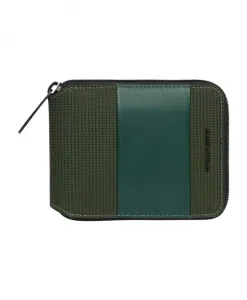 Мужской кошелек на молнии Piquadro, зеленый