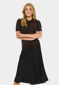 Футболка Saint Tropez ZHILASZ SS, Chocolate Brown Leopard/Brown