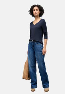 Топ Street One MIT HERZAUSSCHNITT, Blau/Dark Blue