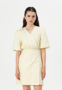 Коктейльное/вечернее платье PANJANA WRAP DRESS SHOW YAS, светло-желтый