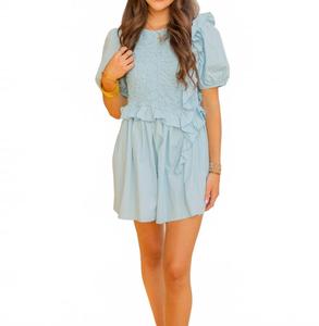 Лендри ромпер-платье в голубом MABLE