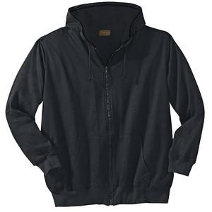 Мужская термотолстовка с молнией во всю длину Boulder Creek By Kingsize, большая и высокая, цвет Heather Charcoal