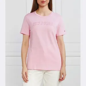 Футболка обычного кроя в тон Tommy Hilfiger, розовый
