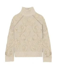 Свитер с высоким воротником Alais Mc2 Saint Barth, бежевый