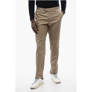 Брюки LEADER из хлопковой смеси с 4 карманами и шлевками для ремня Corneliani, Army