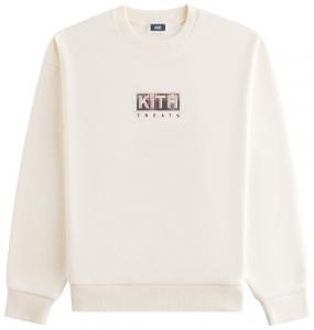 Свитшот Kith Treats Plaid Logo Nelson Crewneck, коричневый