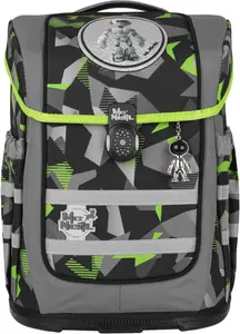 Школьная сумка McNeill "Ergo Compacto, Techno", светоотражающие полосы на лямках, светоотражающие поверхности, включая пенал, спортивную сумку, рулончик для карандашей и магнит с мотивом, цвет Techno