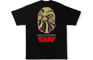 Футболка BAPE Ape Head 1 черная A Bathing Ape, черный