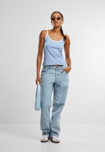 Топ Urban Classics CONTRAST BASIC 2-PACK, Powderblue White Blushedrose White/Light Blue