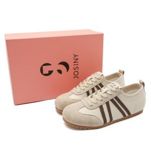 JOSINY Легкие и дышащие скейтерские кроссовки женские Apricot/Brown, цвет Apricot/Brown