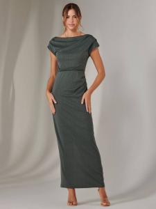 Облегающее платье с открытыми плечами Jolie Moi, хаки