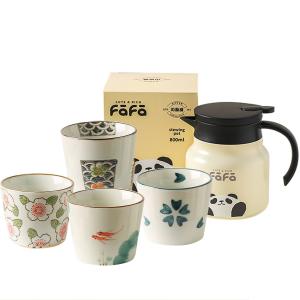 Чайники KAWASIMAYA, [One Pot With Four Cups]Panda Fafa Tea Infuser Keep Warm Kettle 800Ml (Face-Lifting Design)