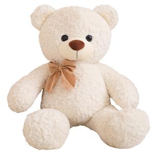 Милый плюшевый мишка с бантом MLING, белый
