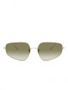 Солнцезащитные очки в геометричной оправе Oliver Peoples, золотистый