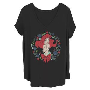 Футболка Juniors' Plus Disney The Little Mermaid Ariel с венком из ракушек и ракушек Licensed Character