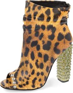 Женские стильные ботильоны FSJ с открытым носком и свободной посадкой, массивные каблуки, украшенные кристаллами, праздничные вечерние туфли, размер 4-15 US